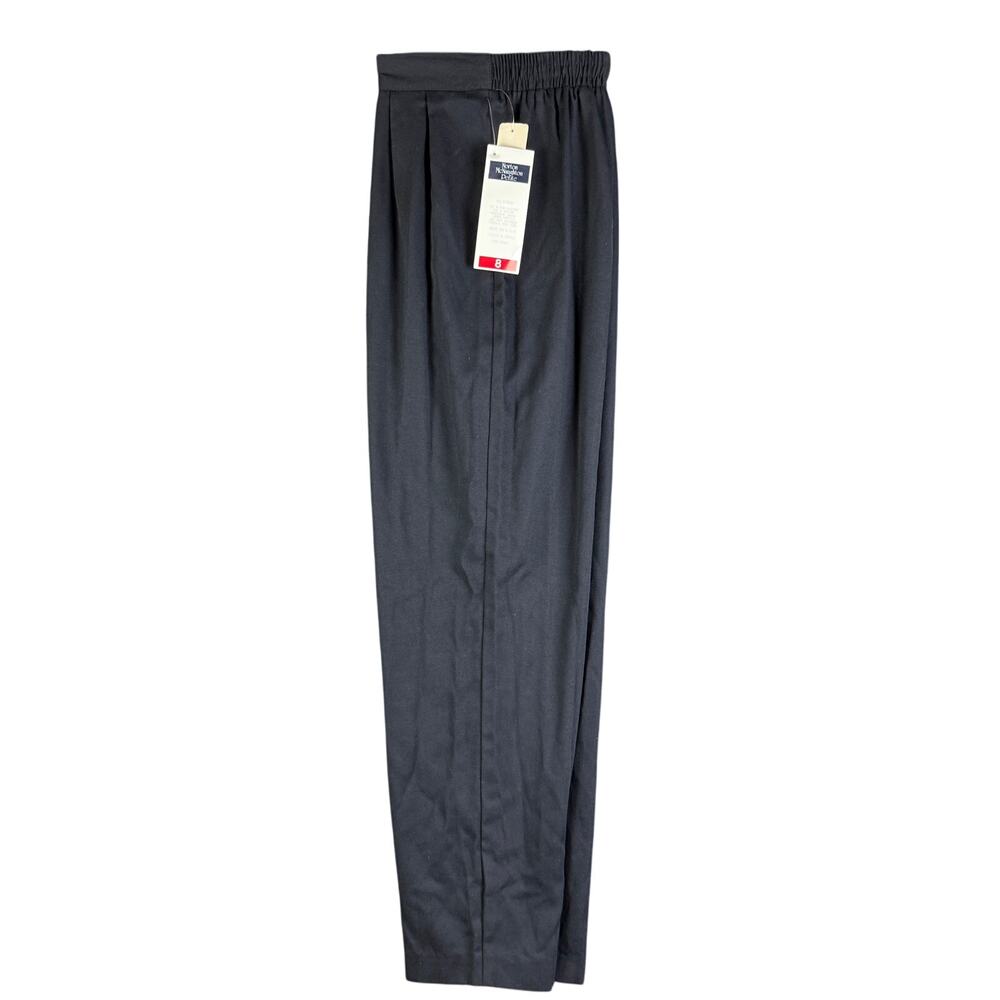 Norton‎ Mcnaughton Petite Dress Pants Black Womens 8 Vintage Made In USA NEW NWT